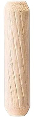 LSNNMU Clavijas De Madera Juego de 100 pasadores de Madera for cajones de armarios, Redondos, Acanalados, for Manualidades, Accesorios de Muebles(M5x20mm 100pcs)