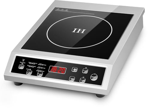 Portable Induction Cooktop, 3500W Countertop Burner, 8 heat settings Heat Settings & Stainless Steel Housing, 24H Appointment Scheduling