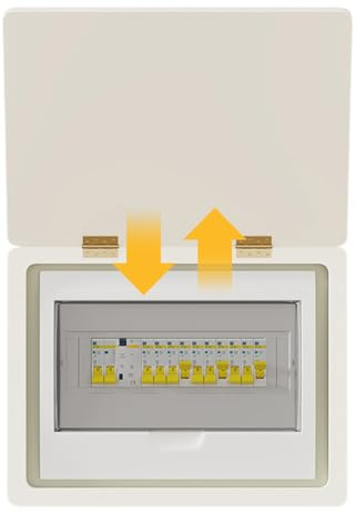 Gwtdtoad Abdeckung Für Sicherungskasten - Einfach Zugänglicher Schutz - Abdeckung für Wandlöcher | für Flur, Zuhause, Küche, Wohnzimmer, Organisation, Hauswirtschaftsraum, Badezimmer und Wohnung