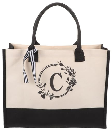 Mobestech Personalisierte Große Tragetasche mit Henkel Dekorative Brautjungferntasche und Geschenktüte für Hochzeit Geburtstag Strand und Party