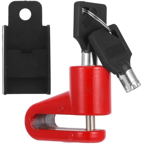 OSOLADY Candado Antirrobo para Bicicleta Bloqueo de Freno de Disco, Acero Aleado, Portátil y Fácil de Usar, Adecuado para Ciclismo y Motocicletas