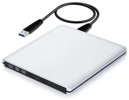 Ultra Slim Extern 4K Blu-Ray-enhet - USB3.0 3D Blu-Ray Burner Writer Reader CD/DVD-spelare