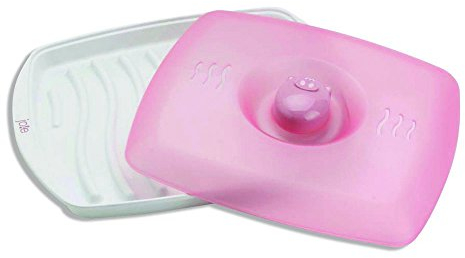 Joie Kitchen Gadgets Piggy Tray – Microwave Bacon Cooker with Grooved Design, BPA-Free, Pink