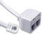 PRENDELUZ Cable de teléfono de 4 conductores, color marfil, ideal para conexiones telefónicas y redes de comunicación.