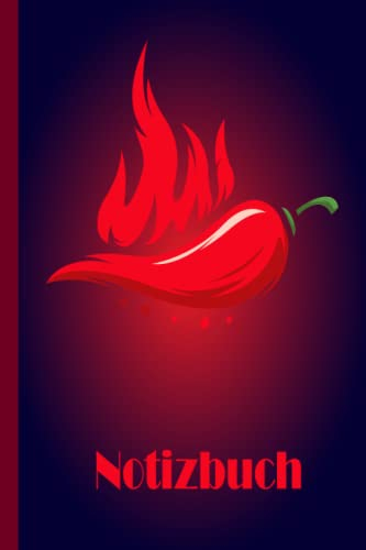 Chili Notizbuch: Chili Notizbuch breit liniert, liniertes Papier-Notizbuch für Schule, Studenten, Geschenk für Kinder, Jungen, Mädchen, Teenager, Chili-Notizbücher, Chili Liebhaber