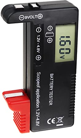 Gain Express Smart Battery Tester Universal Battery Volt Checker for AA/AAA/C/D / 9V / 1.5V Button Cell Batteries