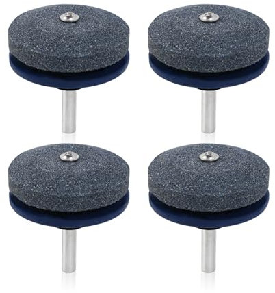 Messer Schleifen Schleifstein Für Bohrmaschine, Neuest Rasenmäher Messerschärfer Universelle Prämie Messerschärfer für Jede Elektrische Handbohrmaschine und Gartengeräte (Blau 4Pcs)