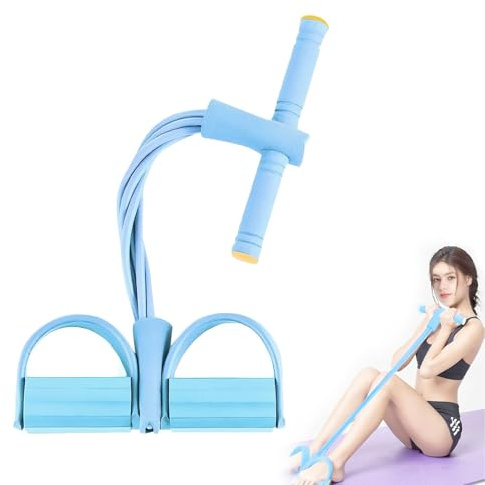 Cuerda de tensión multifunción figura 8 banda de resistencia y elástico 6 tubos elásticos látex con asas Pedales Bodybuilding Expander bandas para estirar el abdomen casa gimnasio oficina