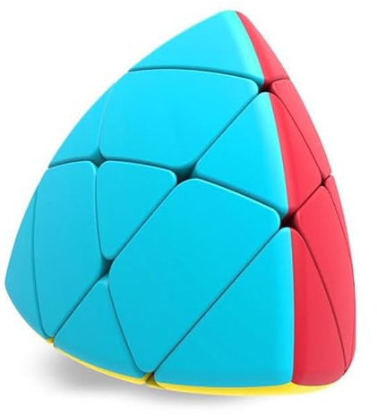 Logica Spiele - Mastermorphix Zauberwürfel 3x3 - Tetraedrischer Würfel für Anfänger - Twisty Puzzle - Bunte Würfel ohne Aufkleber - Für Speedcubing und Sammler - Intelligente Spiele