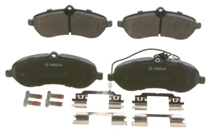 Bosch BP1074 - Pastiglie Freni Auto, Delantero - Calidad Bosch - Reducción de Ruido y Polvo - Certificación ECE-R90 - Sin Cobre - 1 Juego de 4 Pastillas - Con Accesorios