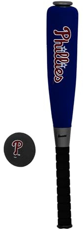 Franklin Sports Philadelphia Philies Foam Bat & Ball Set - 21 Soft Jumbo Team Baseball Bat and Ball Team Logo - MLB Official Licensed Product