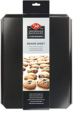Tala Performance Baking Sheet, Professional Gauge Carbon Steel with Eclipse Non-Stick Coating, Perfect for Cooking and Roasting, 35.6x28.0x1.18 cm,Medium Size