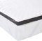 Amazon Basics Memoryschaum Matratzenauflage mit Bändern, 80 x 190 cm, 4 cm Höhe, weiß