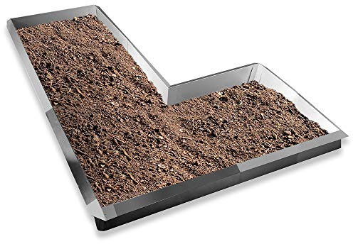 Lust Ideen aus Blech Typ 02 VDH Galvalume® Alu Zink Set L-Form 10 x 1,0 m + 5 x Eckverbindung 90° + 1 x Eckverbindung 270° Weitere Auswahlmöglichkeiten