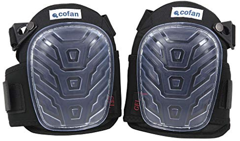 Cofan Pack de 2 Rodilleras de Trabajo | Con Doble Banda Elástica | Almohadillas de Gel