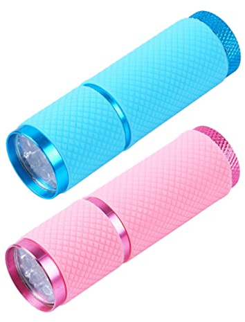 FOMIYES 2pezzi Lampada Per Unghie Mini Led Uv Per Asciugatura Smalto Design Compatto e Portatile Per Nail Art Batteria