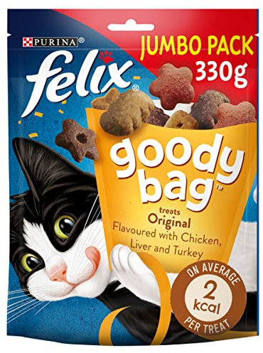 Felix Goody Bag Original Mix Cat Treats 330g, Pack of 5