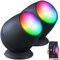 Luminea Home Control Lichtleiste: 2er-Set WLAN-Stimmungsleuchten, RGB-CCT-LEDs, 210lm, 2,2W, USB,schwarz (WiFi-LED-Lampen, Stehlampe Farbwechsel, Schrankleuchte)