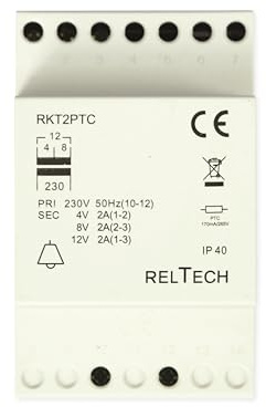 RELTECH Klingeltransformator RKT2PTC mit PTC 2A