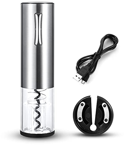 Tire Bouchon Ouvre-vin électrique automatique électrique automatique USB Rechargeable bouteille de vin de bouteille de tire-tire-tire-bouteille Ensemble de coupe rouge vin ouvre-vêtements Tire Bouchon