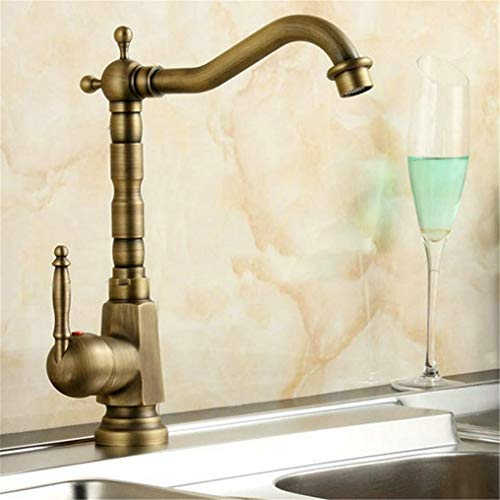 Wasserhähne, Küchenarmaturen, 360-Grad-Drehgelenk, antikes Messing, Porzellan-Mischbatterie, Badezimmer-Waschtischmischer, Heiß- und Kaltwasserhahn, antiker Wasserhahn Stabilize