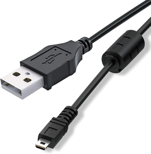 Cable de Carga Cámara,Cable de Datos,Cable USB UC-E6 Compatible con Nikon Coolpix L,P,S Series,S2600P520 Cable Carga,Cable de datos SLR D3200 D5100 D5200 5300 7200 Cable de Datos USB 1.5m