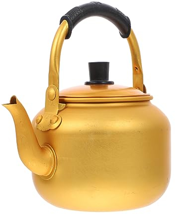 MAGICLULU 3 Pièces bouilloire à vin de riz épanouissement poêle pichet à lait bouilloire à thé jaune col de cygne pot à lait casserole théiere théière domestique qui siffle