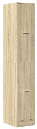 vidaXL Apoteksskåp sonoma-ek 30x41x174,5 cm konstruerat trä, apotekskrin, apoteksmöbel, apotekarskåp, apotekarlåda, apotekarskåp, apotekarlåda