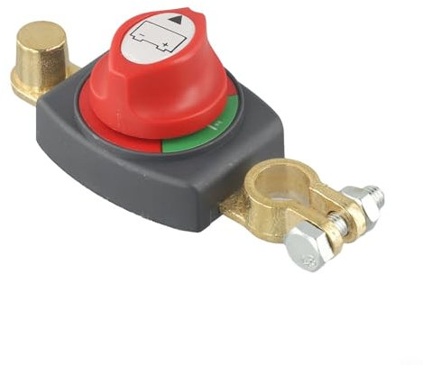 Cloudpower Batterietrennschalter, Autobatterie Trennschalter 12V-48V Batterieschalter Hauptschalter 12V Wasserdichter Batterie Trennschalter für Auto Motorrad Marine Boat Caravan Yacht Bus Boot Reisen