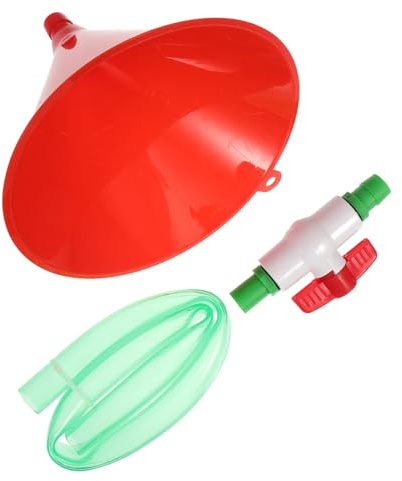 Ciieeo Plastic Beer Funnel Valves Single Tube and Dual Tube Set for Beer Drinking Games Party Supplies