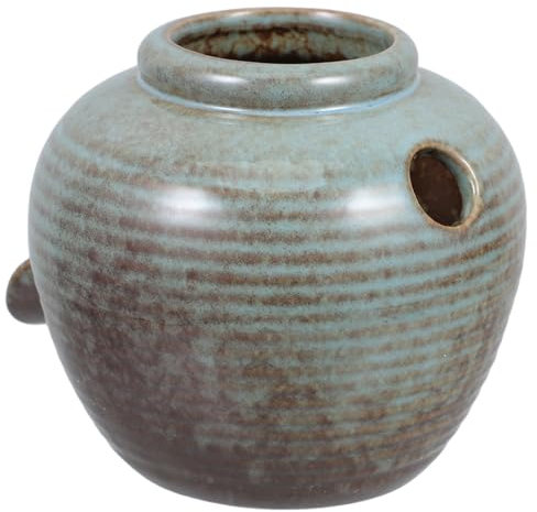 NULYLU Fontana Ceramica Dipinta Mano Con Effetto Cascata Decorazione Per Acquario Da Tavolo Stile Antico Per Ambienti Interni e