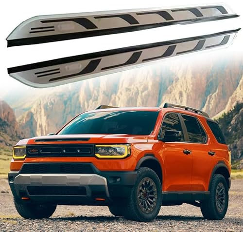 Lot de 2 pédales fixes pour marchepied latéral avec barre Nerf pour Honda Passport 2026.