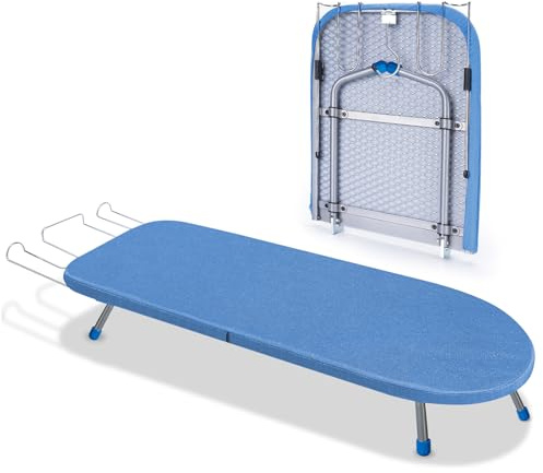 Asse da stiro da tavolo mini blu
