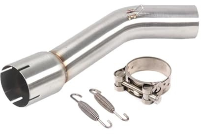 Generic Exhaust Pipe Silencer Motorcycle Exhaust Middle Link Pipe For FZ1 FZ1N FZ1000 FZ 1N 1 N 1000 2006-2015 Escape Mid Tube Slip On Connector Muffler Motorbike Connecting Tube