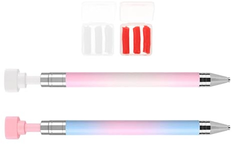 LRXIYODE Nail Art Rhinestone Picker Pen med Roterande Applikator och Påfyllbar Vaxpenna för Snabb och Strassdekoration Multifunktionellt Prickningsverktyg för Nageldesign och Diamantkonst