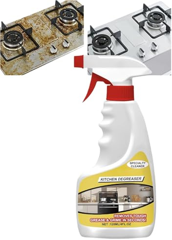 Agente Di Pulizia A Olio Pesante Da Cucina Per Uso Uso Uso Pulitore Schiuma Multiuso Per Stufe Spray Sgrassatore Resistente Ad Azione Rapida Per Grill Spray Sgrassatore Robusto (1Pz)