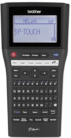 Brother P-touch, PTH500LI, PC-Connectable Label Maker, Rechargeable Portable Labeler, One-Touch Formatting, Brother Vivid Bright Display, Black