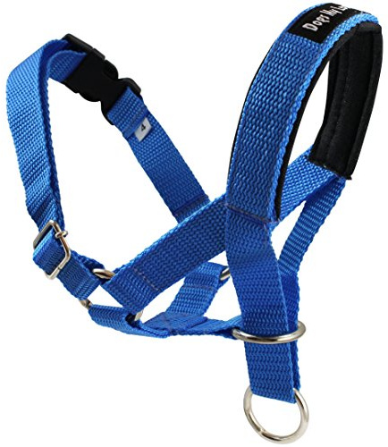 Dog Head Collar Halter Blue 5 Sizes (S: 6.5-8.25 Snout)
