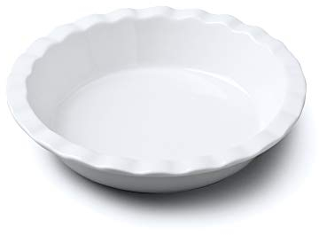 WM Bartleet & Sons 1750 T295 Crinkle Rim Pie Dish, White, 20cm
