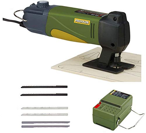 PROXXON MICROMOT STS 12/E Set – Include alimentatore e 6 lame per sega