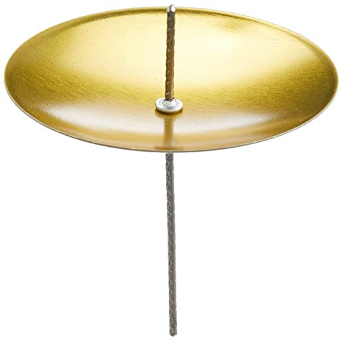 RAYHER HOBBY Rayher 2515006 Messing-Kerzenhalter, zum Stecken, SB-Btl. 4 Stück, gol