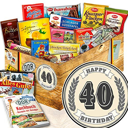40. Geburtstag / 40ter Geburtstag Geschenke/Schokolade aus der DDR