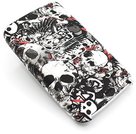 Schlüssel Hülle RC für 4 Tasten Autoschlüssel Silikon Cover CoverYourKey (Totenkopf Bunt)