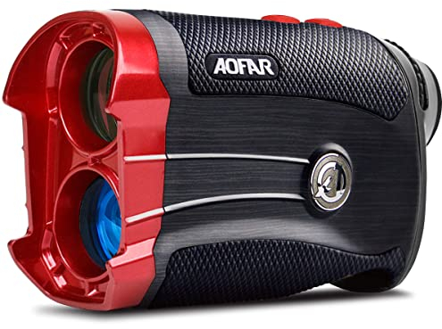 AOFAR GX-2S Laser Golf Entfernungsmesser mit Slope On/Off, 600 Yard (ca. 549 m) Weiß Golf Rangefinder mit Flag-Lock und Vibration,Legal für Wettbewerbe, Geschenkverpackung