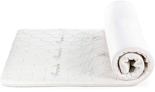 Vitapur Topper 90x200cm, Kaltgepresster Memoryschaum - Beruhigende Matratzenauflage mit Kamillenduft, Entspannungsunterstützend - Matratzentopper