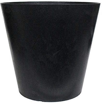 ECO GARDEN 28cm Octavia Recycled Rubber Plant Pot Slate
