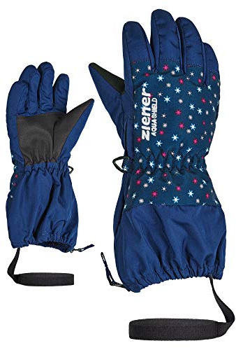 Ziener flicka Levio som skidhandskar/vintersport | vattentät, andas snowflake print 110
