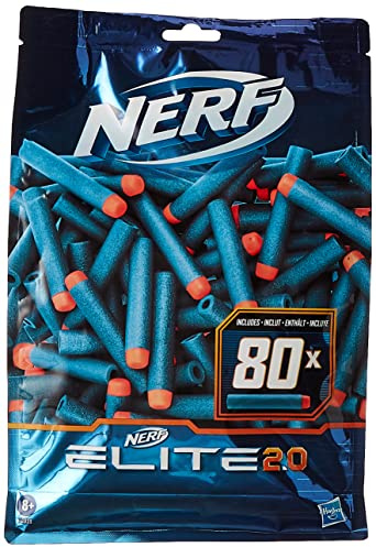 NERF Elite 2.0 80er Dart Nachfüllpackung – 80 Elite 2.0 Darts – kompatibel Blastern, die Elite Darts verwenden