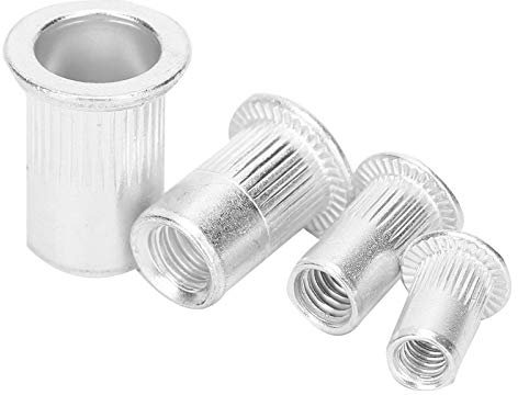 YWBL-WH 100 Pezzi Set di Dadi per Rivetti Ciechi Dado Rivetto in Alluminio M4 M5 M6 M8 Accessori Hardware