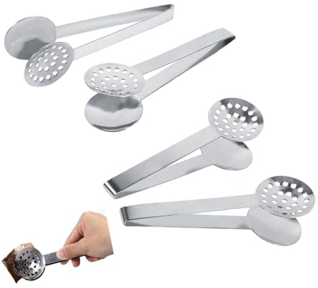 4 Pezzi Spremi Bustine Di Tè in Acciaio Inox, Pinza Per Bustine Di Tè, Pinze Per Zucchero, Clip Della Bustina Di Tè, Supporto Per Bustine Di Tè Per Casa, Cucina, Bar